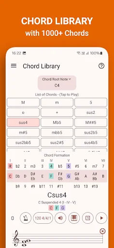 Music Theory Companion ডাউনলোড করুন – মিউজিক থিওরি ও কর্ড শেখার সেরা অ্যাপ - Screenshot 5
