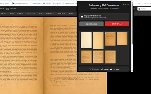 Archive.org Flip Book to PDF Downloader – সেরা অফলাইন পিডিএফ টুল - Screenshot 1