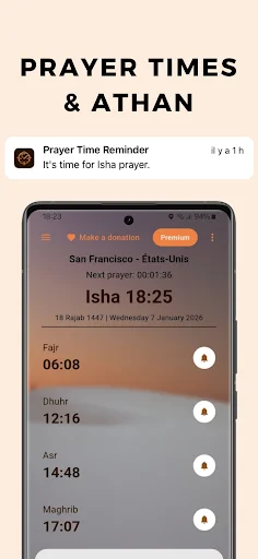 Taqwa Time ডাউনলোড করুন – নামাজের সময় ও কিবলা দিক নির্ণয় - Screenshot 2