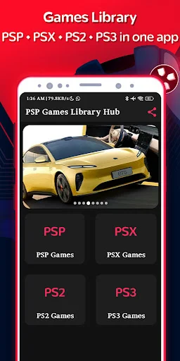 PSP Games Library Hub ডাউনলোড করুন – ক্লাসিক গেমের বিশাল সংগ্রহ - Screenshot 1