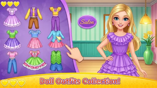 Cute Doll Dress Up Girls Game ডাউনলোড করুন – ফ্যাশন গেম - Screenshot 4