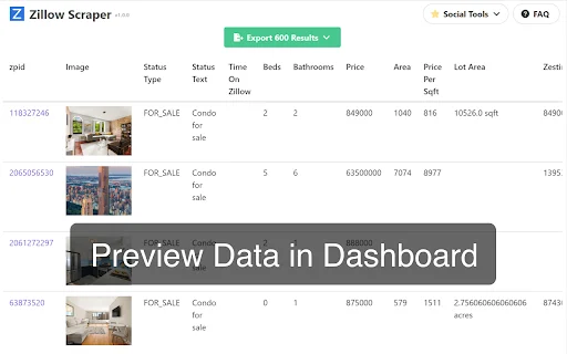 Real Estate Data Scraper ডাউনলোড করুন – Zillow থেকে ডেটা এক্সট্রাক্ট করুন - Screenshot 2