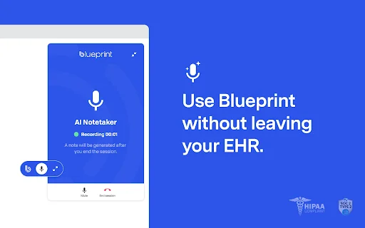 Blueprint: AI Notetaker ডাউনলোড করুন – মানসিক স্বাস্থ্য ক্লিনিশিয়ানদের জন্য সেরা টুল - Screenshot 1
