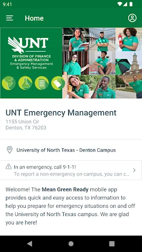 Mean Green Ready App ডাউনলোড করুন – UNT জরুরি নিরাপত্তা - Screenshot 2