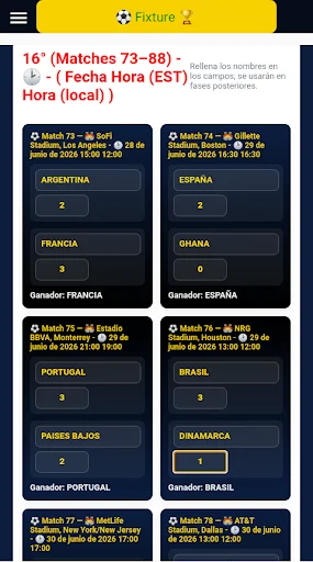 Mundial 2026 MEX,USA,CAN ডাউনলোড করুন – ম্যাচের সময়সূচী দেখুন - Screenshot 3