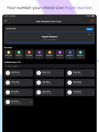 Auction League অ্যাপ ডাউনলোড করুন – লাইভ স্পোর্টস অকশন ম্যানেজমেন্ট - Screenshot 14
