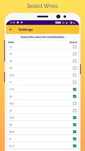 Gauge Checker ডাউনলোড করুন – তারের ওজন ও SWG রূপান্তরকারী - Screenshot 5