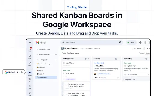 Gmail-এ Kanban Tasks ডাউনলোড করুন – সেরা প্রোডাক্টিভিটি টুল - Screenshot 1