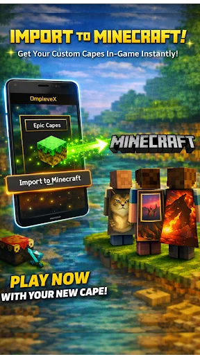 Custom Capes for Minecraft ডাউনলোড করুন – আপনার ছবিকে কেপ তৈরি করুন - Screenshot 4
