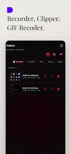 CatRec – Screen Recorder ডাউনলোড করুন – গেমারদের জন্য সেরা স্ক্রিন রেকর্ডার - Screenshot 1