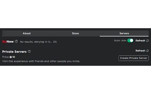 RoNew ডাউনলোড করুন – Roblox-এ নতুন সার্ভারে যোগ দিন - Screenshot 3
