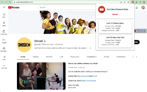YouTube Channel Stats ডাউনলোড করুন – চ্যানেল অ্যানালিটিক্স টুল - Screenshot 1