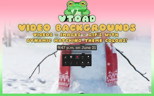 vToad New Tab ডাউনলোড করুন – লাইভ ওয়ালপেপার এবং কাস্টমাইজেশন - Screenshot 1