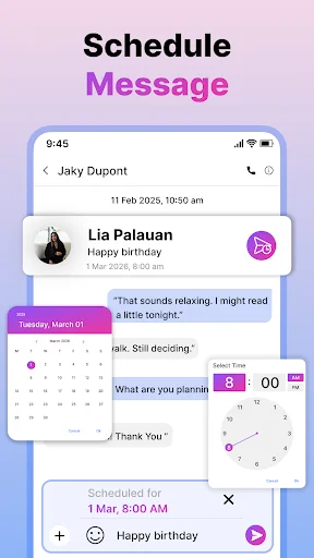 Messenger: Text SMS & Launcher ডাউনলোড করুন – সেরা মেসেজিং অ্যাপ - Screenshot 4