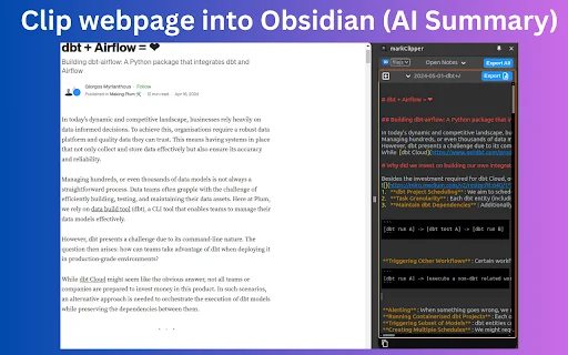 markClipper ডাউনলোড করুন – Obsidian-এ ওয়েব কন্টেন্ট সেভ করুন - Screenshot 1