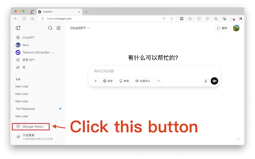 ChatGPT Batch Delete History Manager ডাউনলোড করুন – সেরা টুল - Screenshot 1