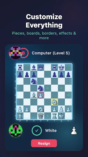 Realtime Chess ডাউনলোড করুন – অনলাইন PvP ও স্মার্ট AI সহ দ্রুত দাবা - Screenshot 6
