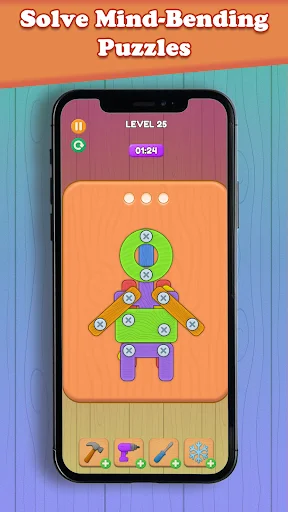 Twist & Solve ডাউনলোড করুন – সেরা স্ক্রু পাজল গেম ২০২৬ - Screenshot 2