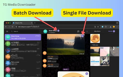 TG Media Downloader ডাউনলোড করুন – টেলিগ্রাম ভিডিও সেভ টুল - Screenshot 2