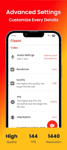 Clypzo: Screen Video Recorder ডাউনলোড করুন – HD স্ক্রিন রেকর্ডিং - Screenshot 8