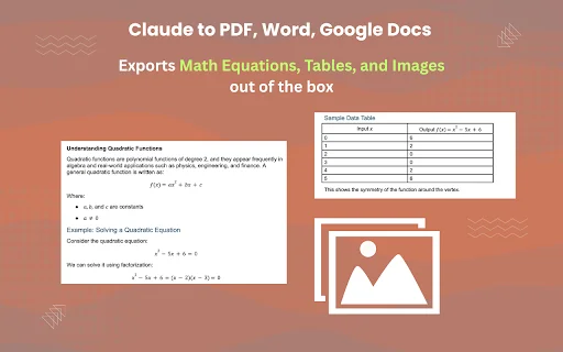 Claude to PDF, Word & Google Docs – সহজে ডাউনলোড করুন - Screenshot 1